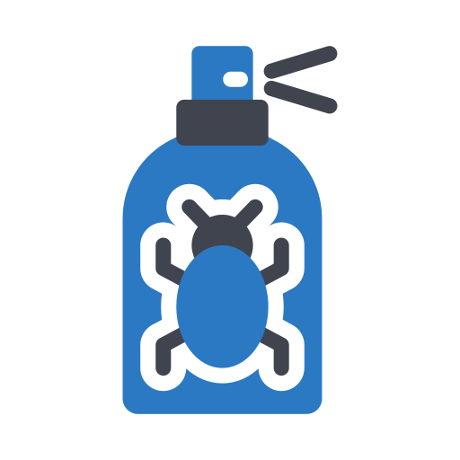 Tick prevention spray illustration.